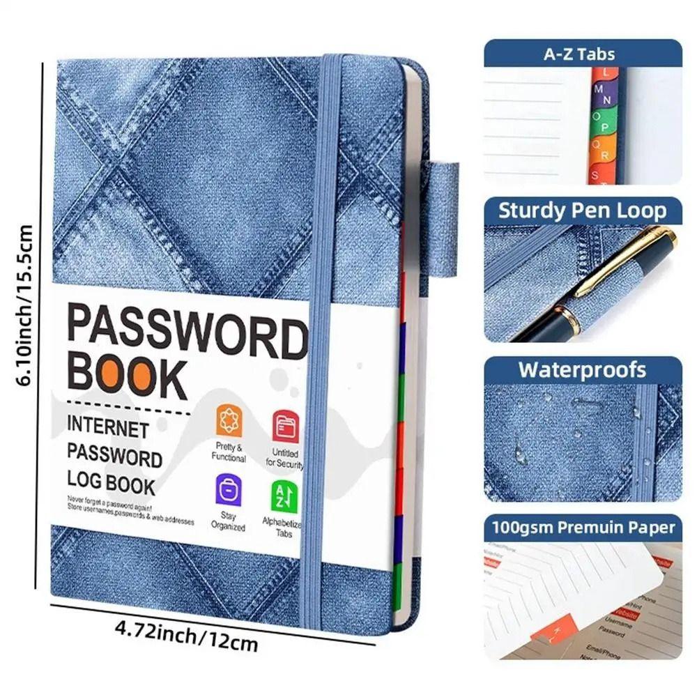 To Record Internet Logins Password Organizer Address Book Password Keeper Notebook  For Seniors