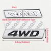 4WD Logo Stickers 3D Metal Emblem Badge Car Stickers Decals For Hyundai iX25 iX35 Tucson Toyota RAV4 Sticker Auto Accessories