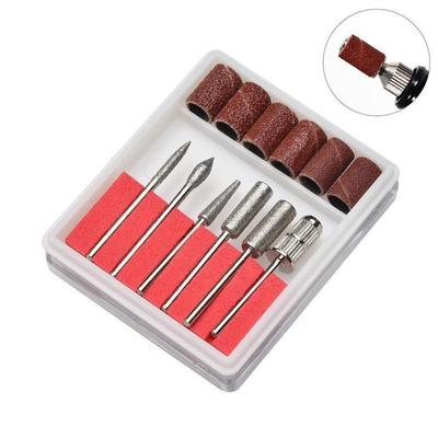 Nagelfräser Set 6 Stück Fräser Edelstahl Bits UV Gel Lack Entfernen Fräsmaschine Pediküre Nägel Maniküre Werkzeuge