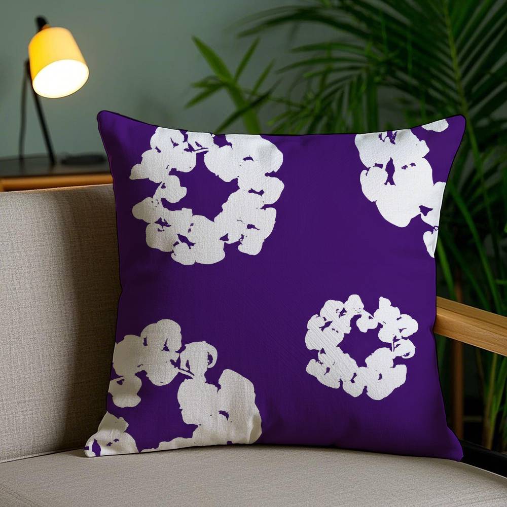 Pillow Case Luxury D-Denims T-Tears Sofa Short Plush Double-Sided Hd Printing Room Home Office Gift Cushion Cover