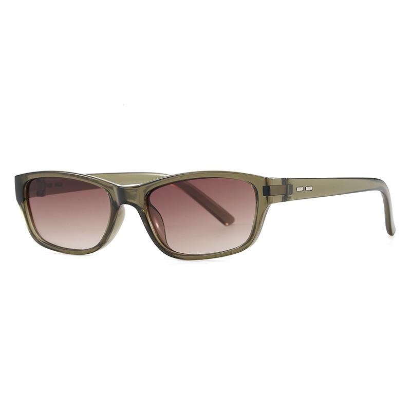 New small square sunglasses men and women Internet celebrities ins fashion literary retro street concave sunglasses