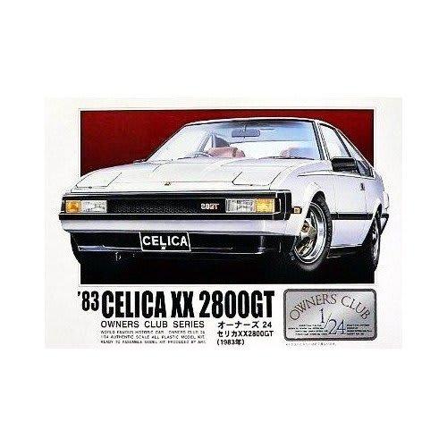 Micro Ace 1/24 (Owners Club 24) Nein. 14 '83 Toyota Celica XX 2800GT (Modell 1983) Kunststoffmodellbausatz, vorgeformte Farbe