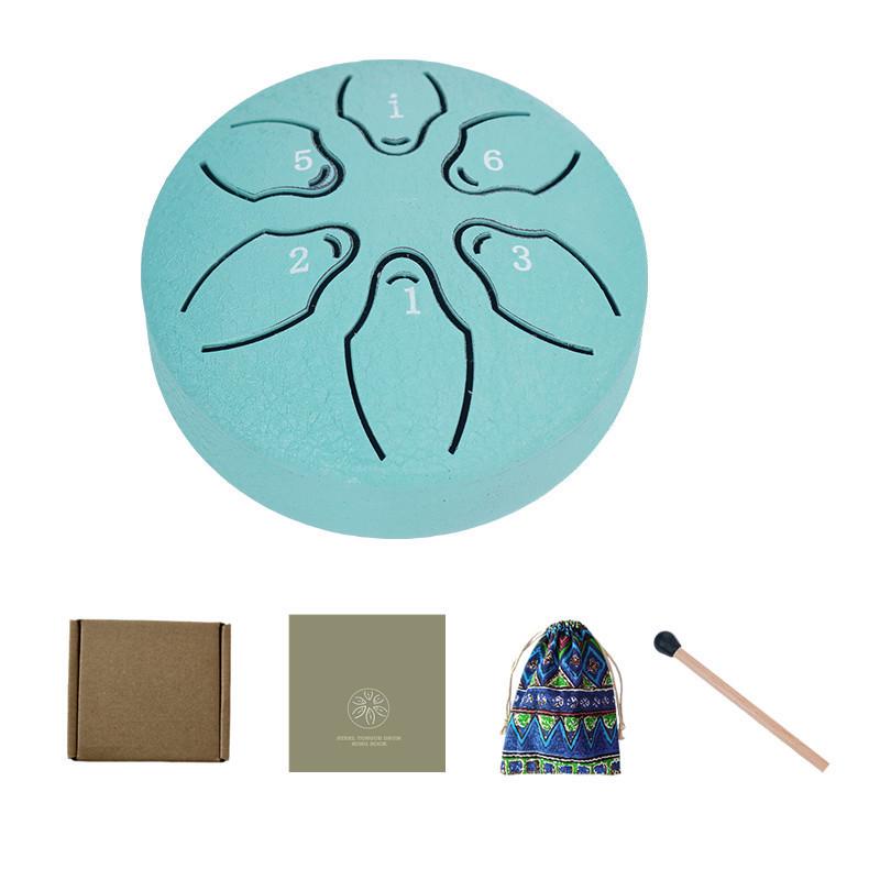Mini 3-Inch Steel Tongue Drum for Beginners - Children's Percussion Instrument