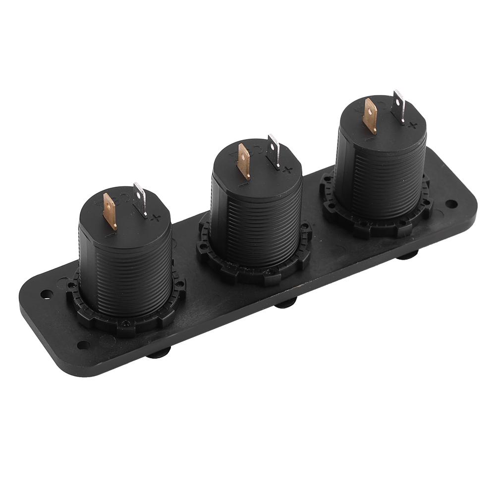 12V Cigarette Lighter Power Socket Adapter 4.2A Dual USB Charger for Car RV Yacht Bus