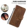 Brown Cute Cartoon Little Tiger Pattern Wallet PU Leather Case with For iPhone Samsung Umidigi Infinix  TECNO...Suitable for Over 900 Phone Models