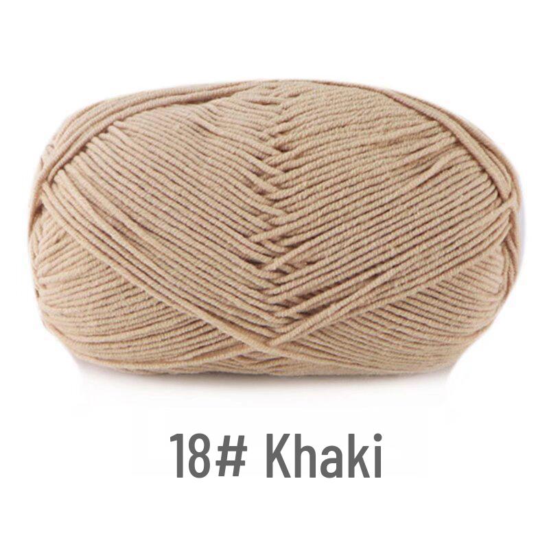 Su He 4-Strand Milk Cotton Combed Yarn for Hand-Knitting Baby Sweaters