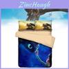 Cozy 3 Piece Digital Printed 3d Bedding Set Featuring Cartoon Characters Design