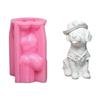 Lovely Animal Molds 3D Dog Silicones Mould Ornament Molds Casting Mould Craft Supplies for Home Desktop Decorations
