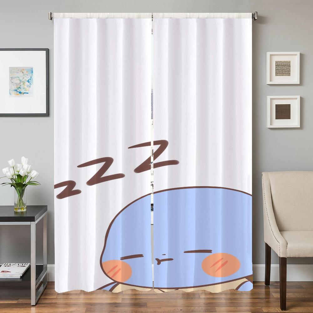 

Домашний интерьер Кухонные шторы для гостиной 2 штуки Светонепроницаемые шторы Дверная штора Покемон Украшение спальни Перегородка W50xH70cmx2pcs-CL