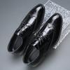 Exported plus-size Brock custom leather shoes for men, spring/autumn casual British and European American formal men's shoes