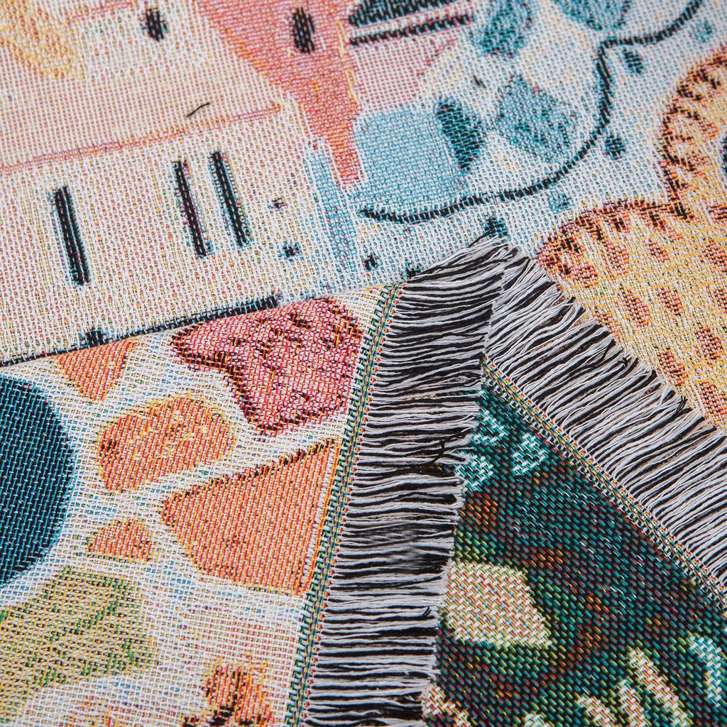 Australian Original Single American Style South Villa Dali Courtyard Comic Blanket Sofa Towel Cover Blanket