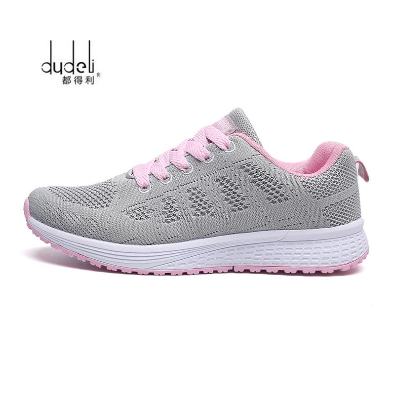 Fashion 2025 Spring Women Shoes Flats Lady Fashion Casual Breathable Sneakers Mesh Running Shoes Women Sport Flat Platform Plus Size