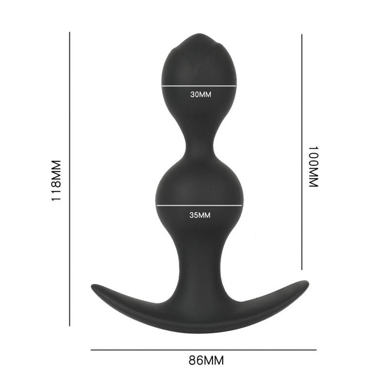 Flowers Shape Anal Plug Silicone Butt Plug with Beads Backyard Balls Sex Toys