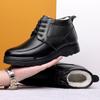 Men's Shoes New Velvet Wool Cotton Shoes Men's Trend Fashion Warm Casual Dad Shoes Lightweight High-top Leather Shoes