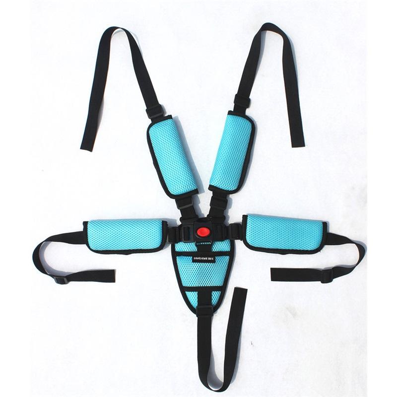 Nastavitelný pětibodový dětský bezpečnostní pás, dětský dětský bezpečnostní pás na jídelní židličku do kočárku