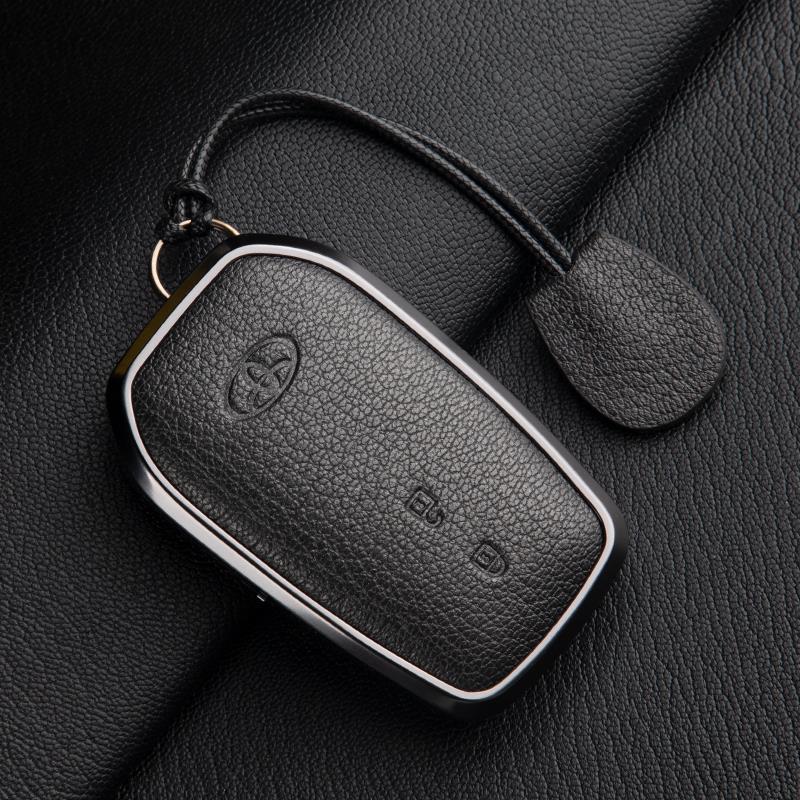 Skórzany Etui na Kluczyki do Toyota Camry, Highlander, Prado, Land Cruiser, Venza, RAV4 - 9. Gen