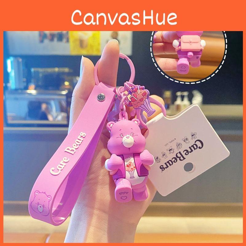 Love Cute Rainbow Bear Cartoon Keychain Pendant  For School Bag Decor Gift And