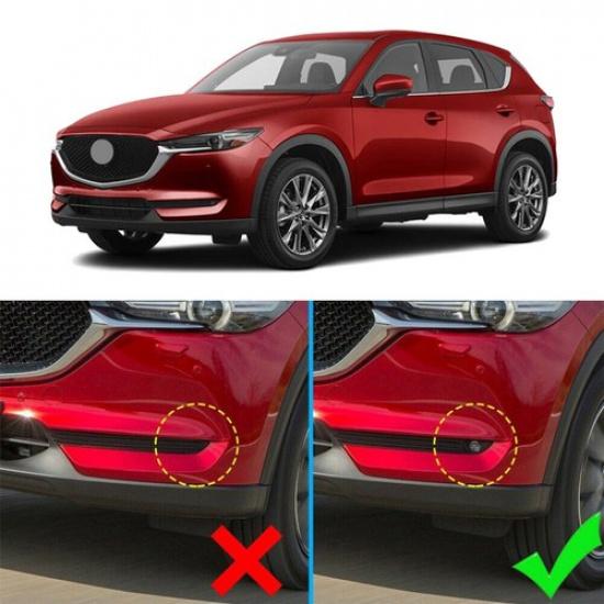 Fit for Mazda CX-5 2017- Chrome Front Fog Light Cover Trim---High-Equipped !