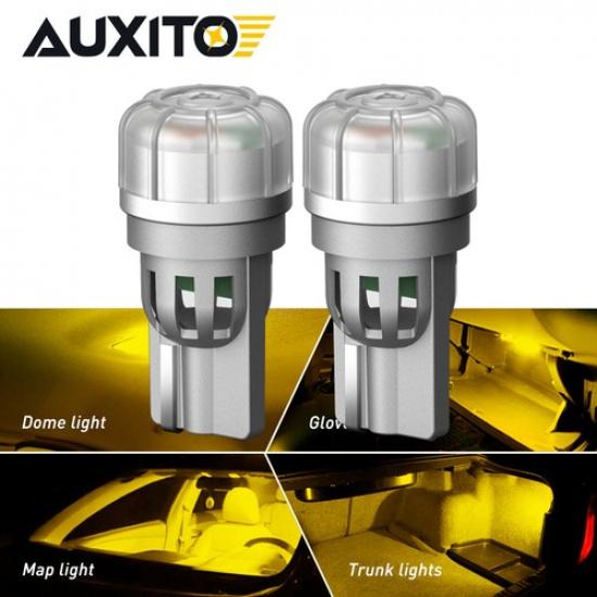 AUXITO T10 LED License Plate Light Car Interior Bulbs White 194 168 2825 CANBUS