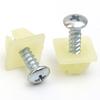 Universal License Plate Screws Mounting Hardware Kit with Nylon for Car Truck SUV Tag Fasteners Bolts Metal Self Tapping Screw