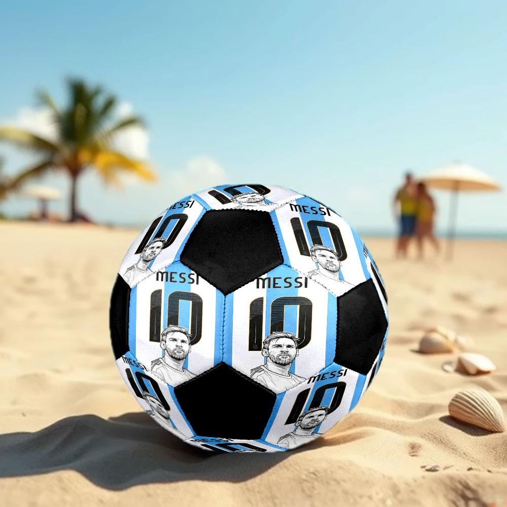 1pc Messi Soccer Ball Size 5 Indoor Soccer Ball Fashion Colorful Backyard Game - Great For Sports Fans Gift HE14