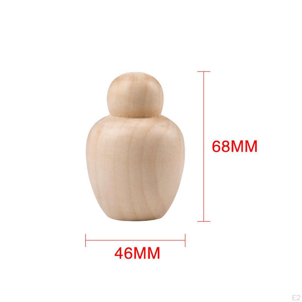 Natural Wood Peg Dolls - Create Your Own Unique Characters