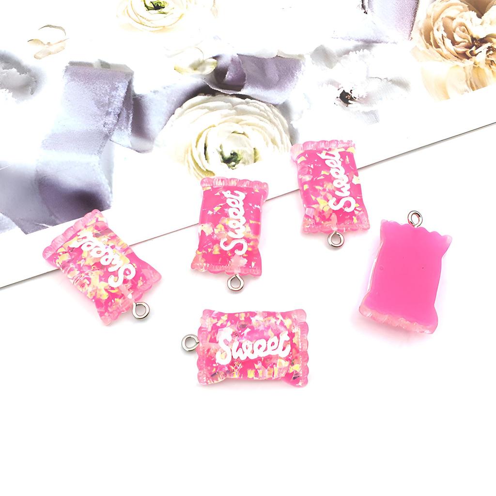 Bear Candy Resin Lollipop Pendant: Mix 32 DIY Jewelry & Toy Accessories Lucky Bag for Kids