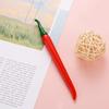 10pcs Creative Simulation Chili Pepper Gel Pen Set - 0.5mm Black Ink, Cute Fruit Shape Office Supply