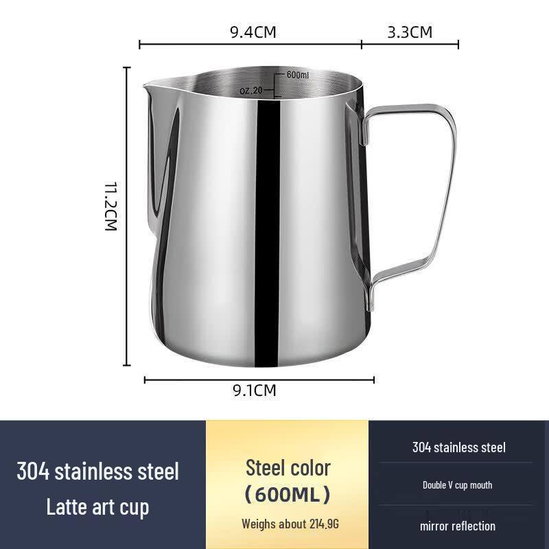 Tingle Professional Stainless Steel Latte Art Pitcher