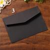 10Pcs Black White Kraft Paper Envelopes Blank Paper Envelope Vintage European Style Envelope for Car