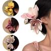 Large Orchid Hair Clip Seaside Holiday Style Side Clip Elegant Flower Hairpin  Women
