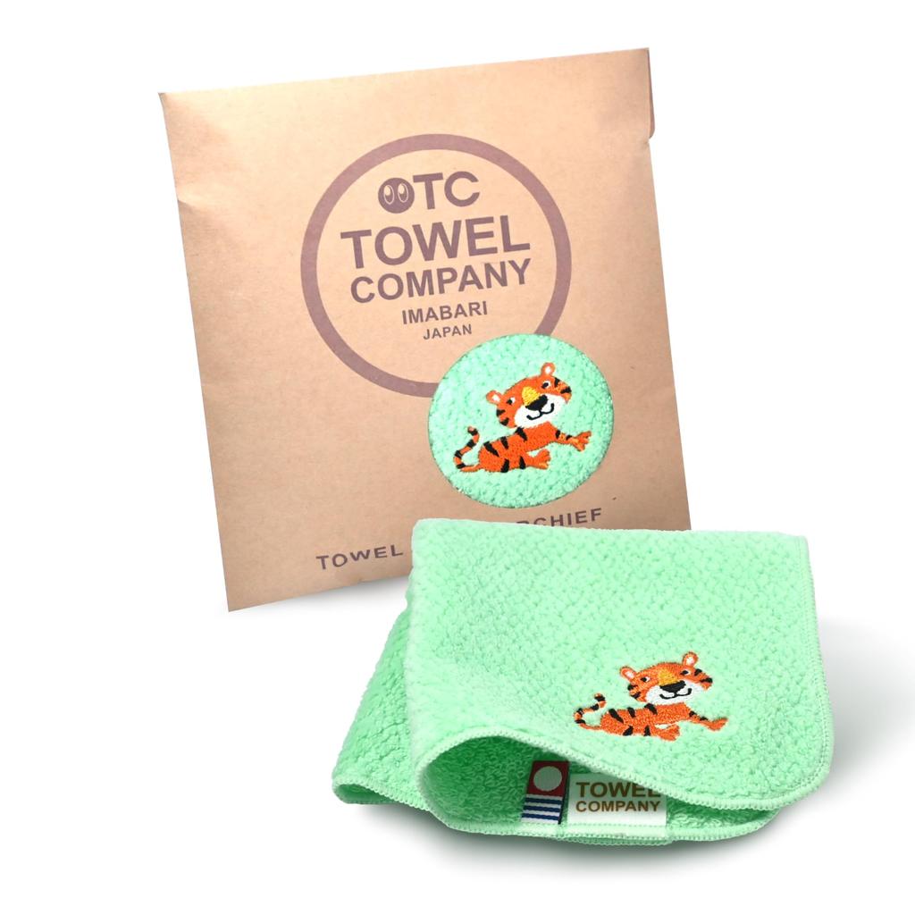 Imabari Havlu Şirketi Mendil 22x22cm Hediye [16 Türün Hepsi] Hayvan Geçidi Nakışı