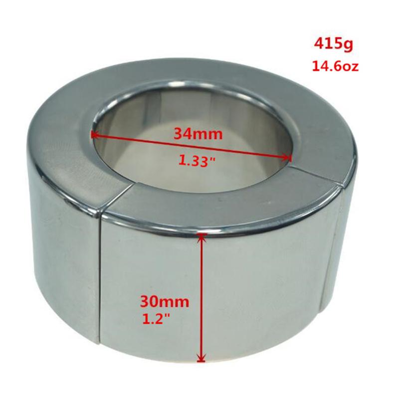 Anneau de poids de pénis de Style d'adsorption d'aimant d'acier inoxydable d'hommes anneau de pénis d'outil d'éjaculation retardé