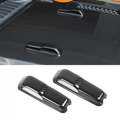 Cache-Charnière de Capot Moteur Extérieur Garniture Pour Jeep Wrangler JL JT 2018+ Fibre de Carbone