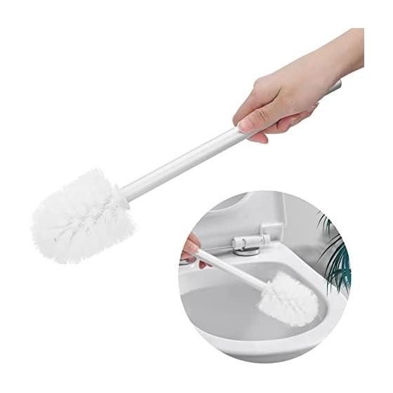 Toilet Cleaning Brush Holder Set Lightweight Convenient Household Cleaning Goods Bathroom Utensils Storage Space Aluminum Ceramic Construction Safe