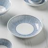 Japanese Style Underglaze Ceramic Deep Plates (Set of 2)