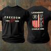 Freedom Red Signature 1993-2025 Charlie Kirk Tribute Faith Christian Side Shirt