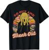 Go Out And Freak Out - Retro Sunset Scream Parody 100% Cotton T-shirt Mens Tees Top