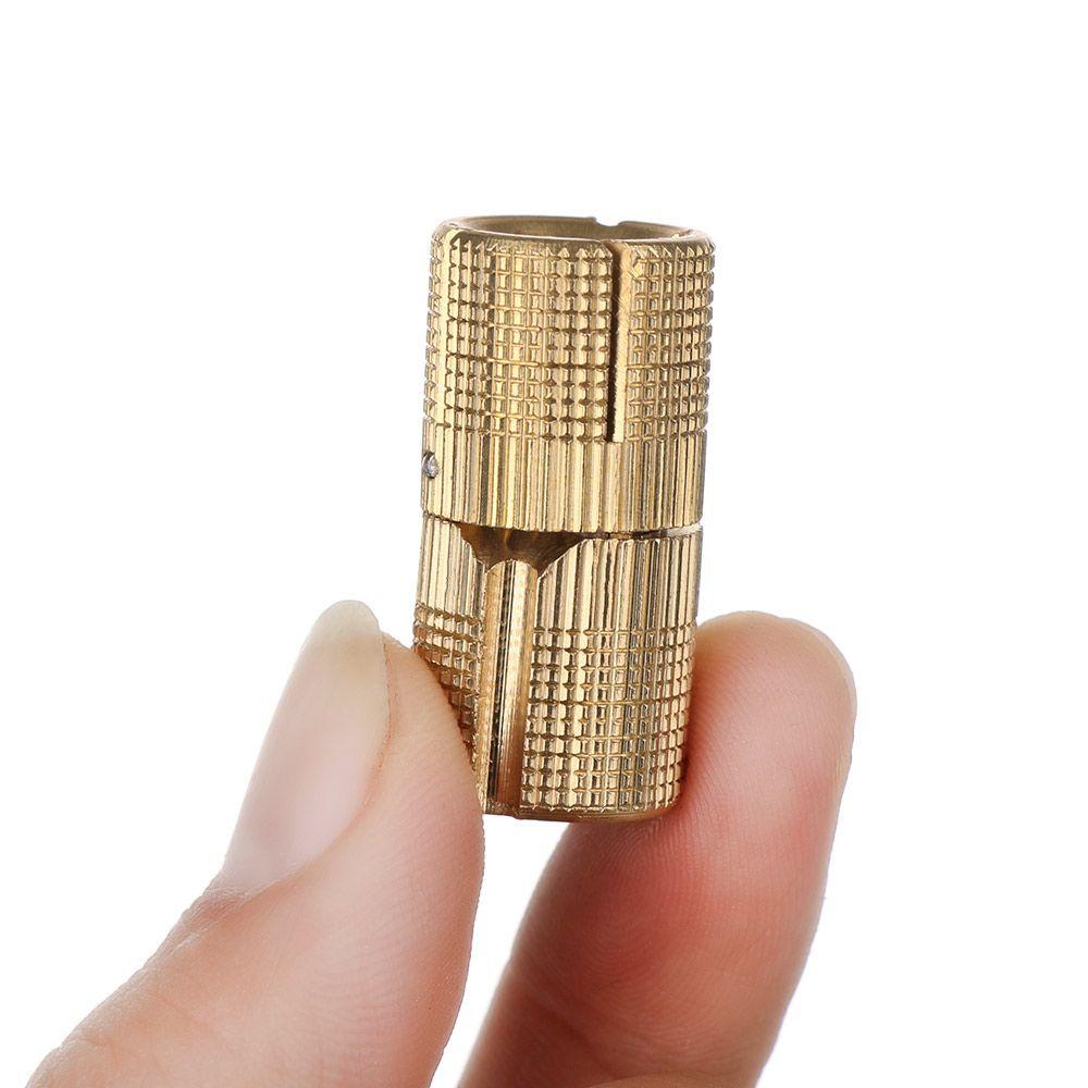1pc Brass Hinges Furniture Hinges 8-18mm Cylindrical Cabinet Invisible Door Hinges for Hardware Gift Box New