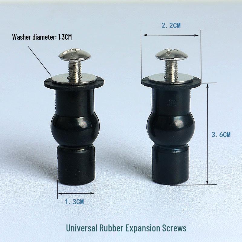 Universal Stainless Steel Toilet Seat Mounting Kit with Quick-Release Buckle