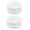 2Pcs Magnetic Underwater Lamp IP68 Remote 16 Color RGB LED Pool Lamp with Suction Cups for Fountain