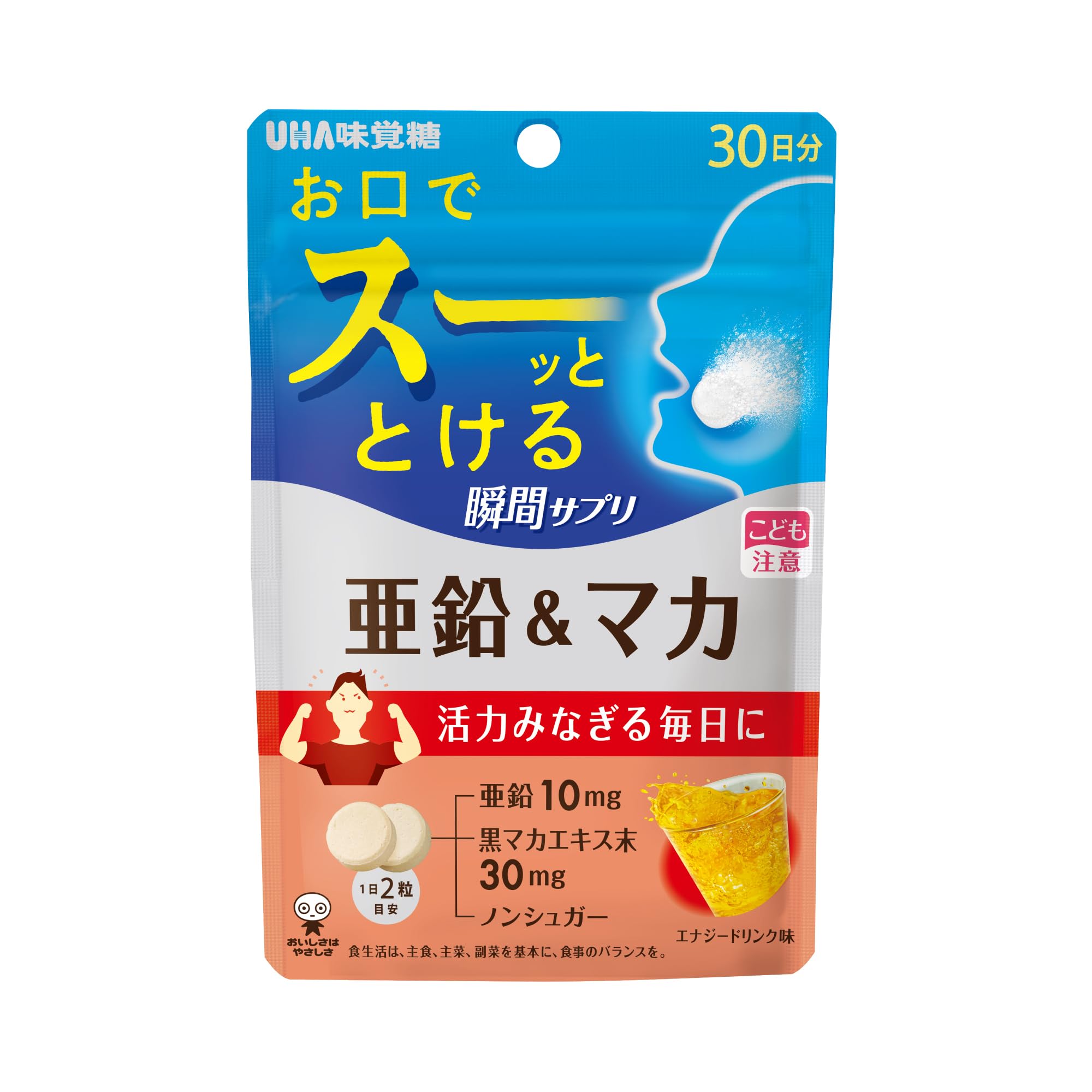 

UHA Смак Цукру [Офіційний] UHA Миттєва Добавка Цинку та Маки - Запас на 30 днів