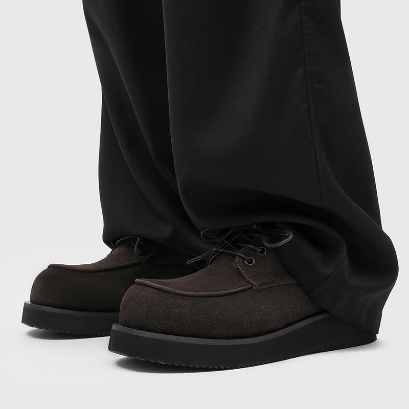 Men's Derby Shoes Fashion autumn and winter styles Office or leisure party 38-46 Hot selling young shoesThick bottom trend