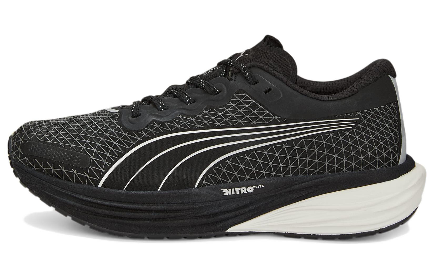 PUMA Deviate Nitro 2 Wtr Black Metallic Silver Women s 376857-01 36