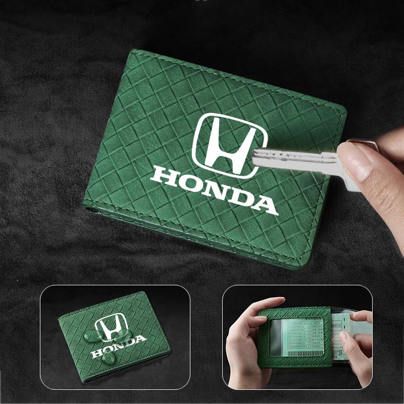PCVHD1 Car Drive Certificate Cover Auto Driver's License Protective Shell For Honda Civic Accord Fit Jazz Pilot CRV Odyssey Passport