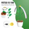 1/2/3/4 ks Venkovní přenosný skládací repelentní ventilátor na mouchy Zelený list Květináč Design Měkké lopatky pro piknik BBQ
