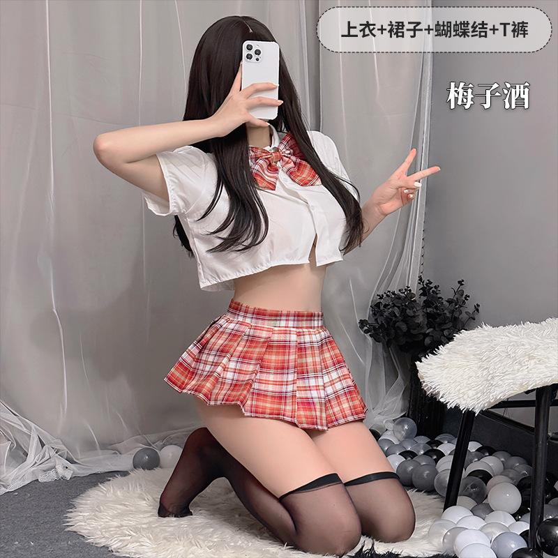 Nimu niche Japanese student uniform sailor suit sexy JK miniskirt cute pure desire suit bow ins