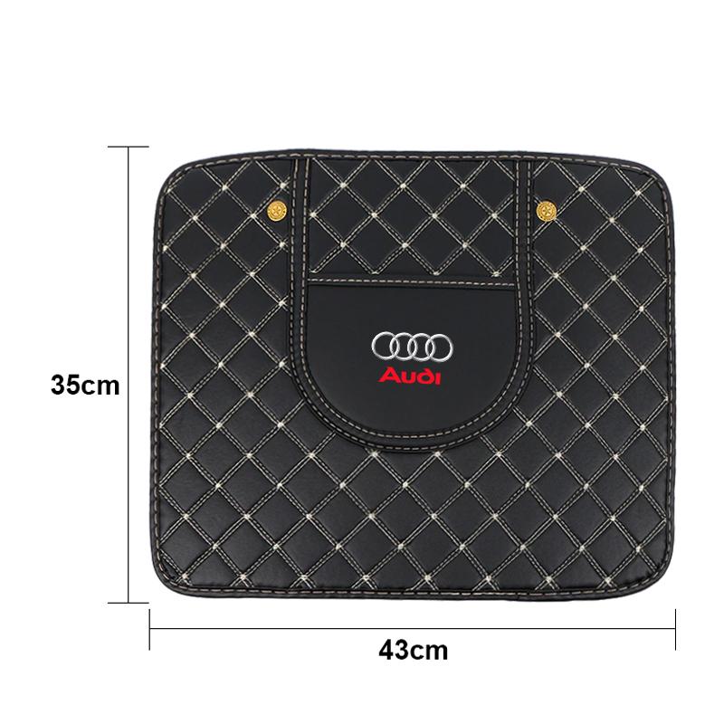Car Seat Back Storage Protective Pad Prevent Kick Mat for Audi C5 C6 C7 A4 B6 B8 B7 A6 A3 A5 Q3 Q5 Q7 8P S3 S5 S1 S4 S2 RS3 RS4 RS5 RS6 RS8