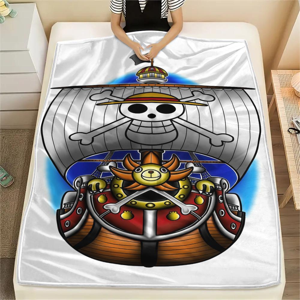 ONE PIECE Flannel Blanket Cool Print Perfect For Home Bed Sofa Chair Travel Picnic -HE18