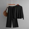 Women's Two-piece Set, Solid Color Simple Fashion Casual Loose Sweater Set